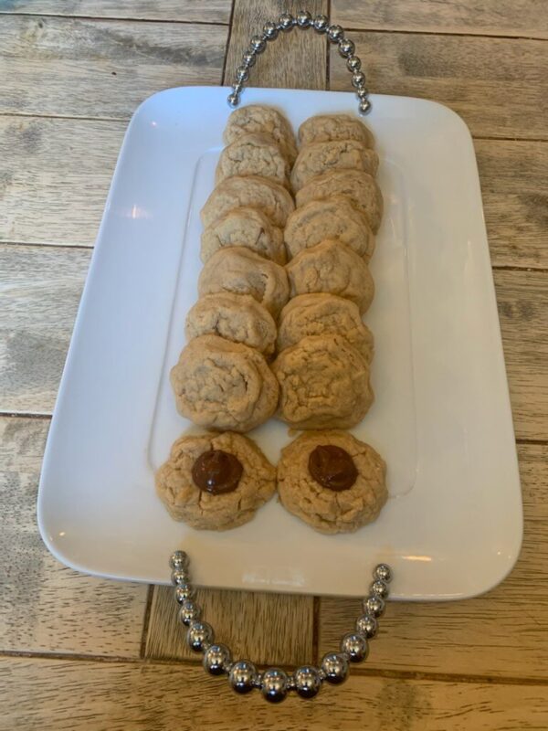 Peanut butter and chocolate cookies